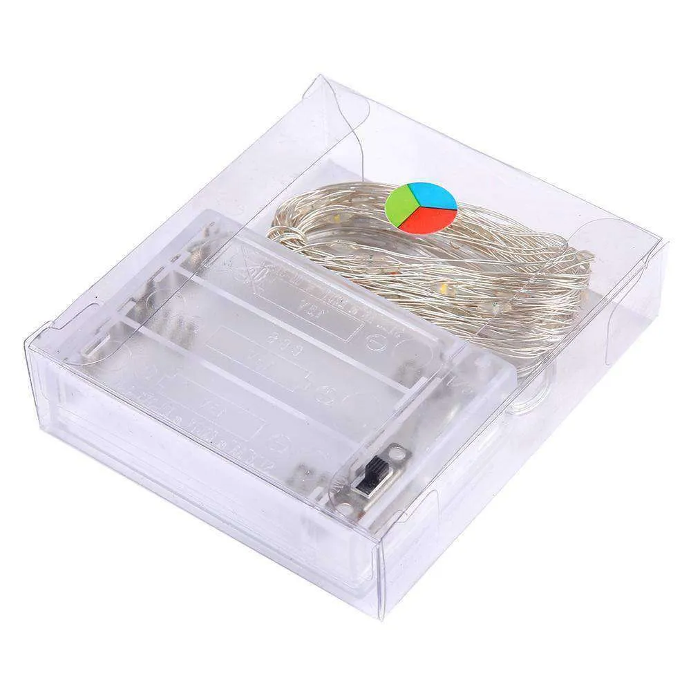 AMZER Fairy String Light 50 LED 5m Waterproof AA Battery Operated Festival Lamp Decoration Light Strip