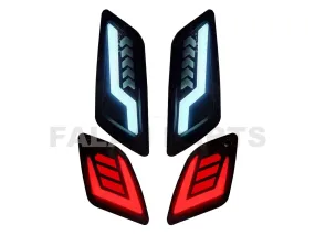 Aplus Turn Signals Kit Indicator Flow Smoked | Vespa GTS Models 125-300cc