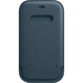 Apple iPhone 12 and 12 Pro Leather Sleeve with MagSafe - Baltic Blue