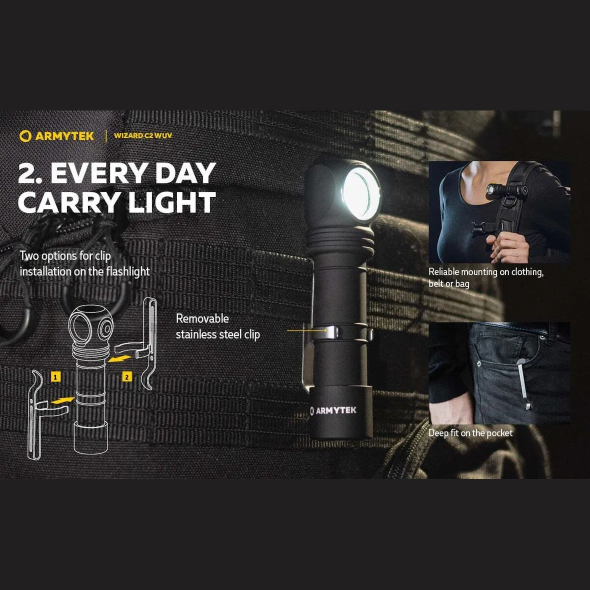 ARMYTEK WIZARD C2 WUV MAGNET USB