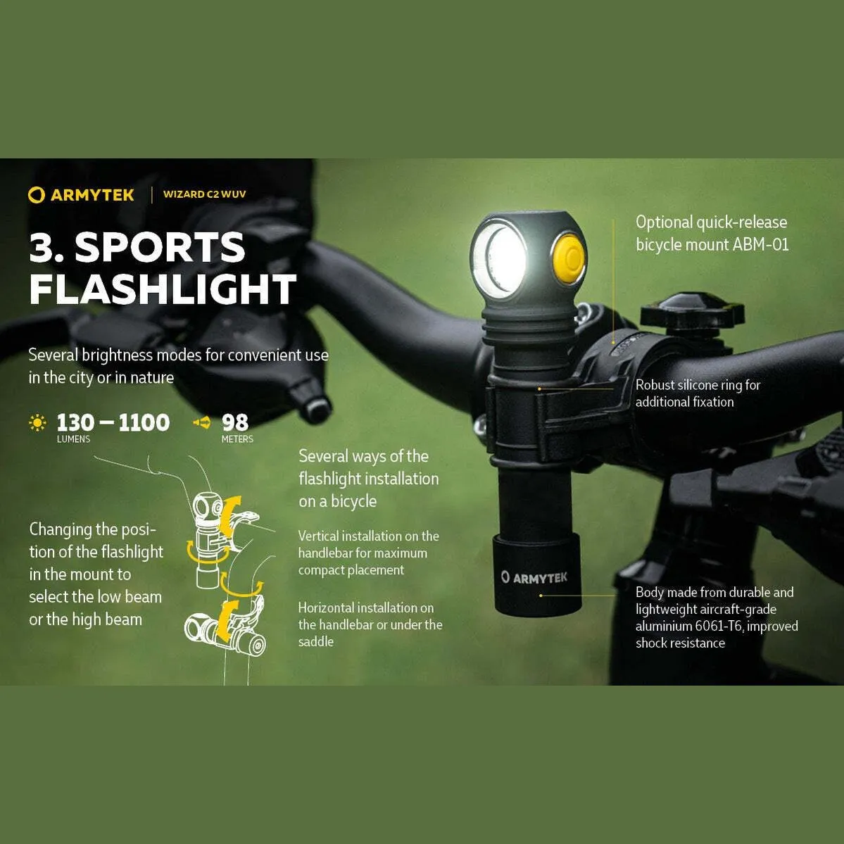 ARMYTEK WIZARD C2 WUV MAGNET USB