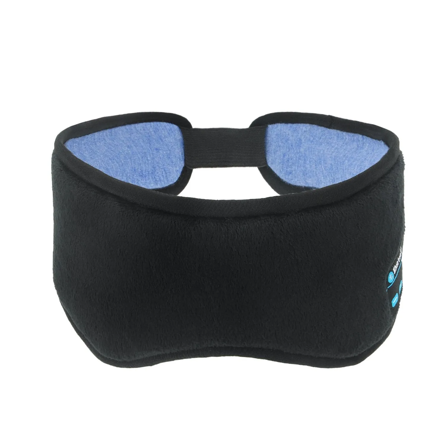 Bluetooth Sleeping Eye Mask Headphones, Sleeping Stereo Eye Shades Headphone Handsfree Music Headset Earpiece Washable for Travel Siesta - Black