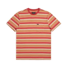 Brixton Hilt Pocket T-Shirt Lava Red