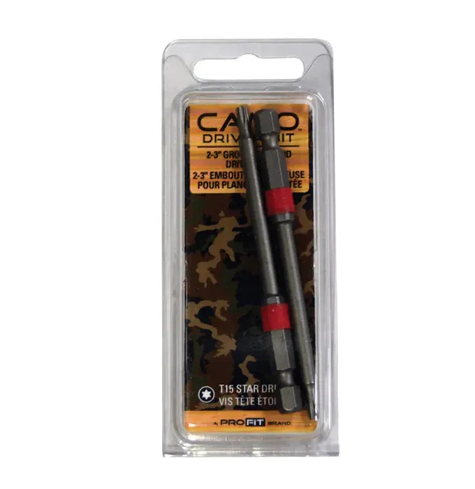 Camo Grooved Board Driver Bit (2/Pack)