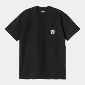 Carhartt WIP Pocket Heart T-Shirt - Black