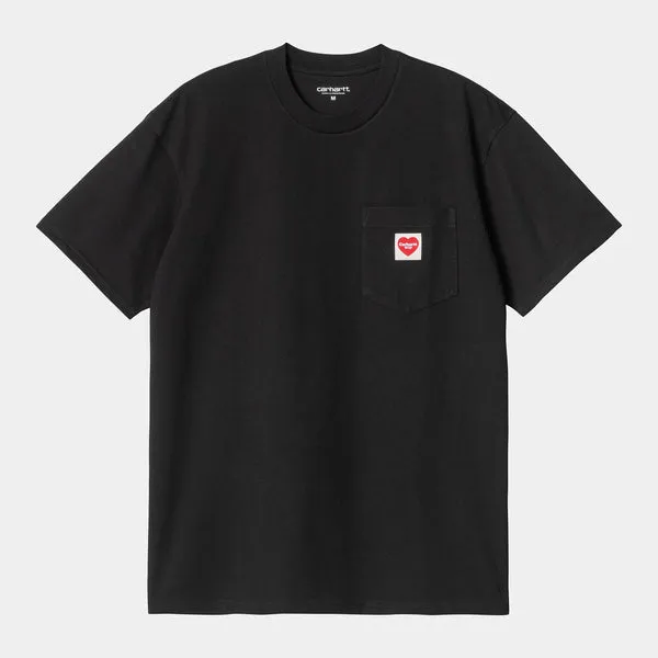 Carhartt WIP Pocket Heart T-Shirt - Black