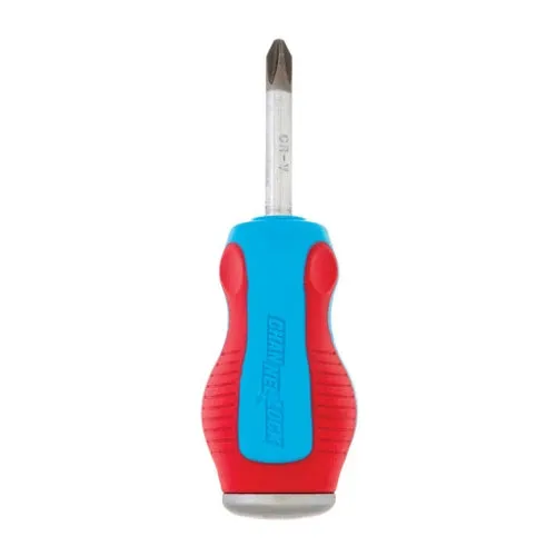 Channellock P201CB Phillips  #2x1.5" Stubby Screwdriver - Magnetic Tip - Code Blue