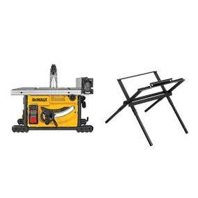 DeWalt DWE7485WS 8-1/4" Compact Jobsite Table Saw With Stand (DWE7485   DW7451)