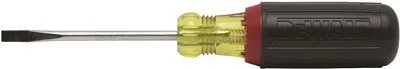 Dewalt Vinyl Grip Standard Bar/Cabinet Slotted Tip Screwdriver 3/16 In. X 3 In.