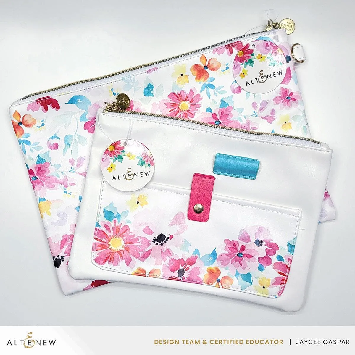 Dreaming in Watercolor Zipper Pouch (280mm x 195mm)