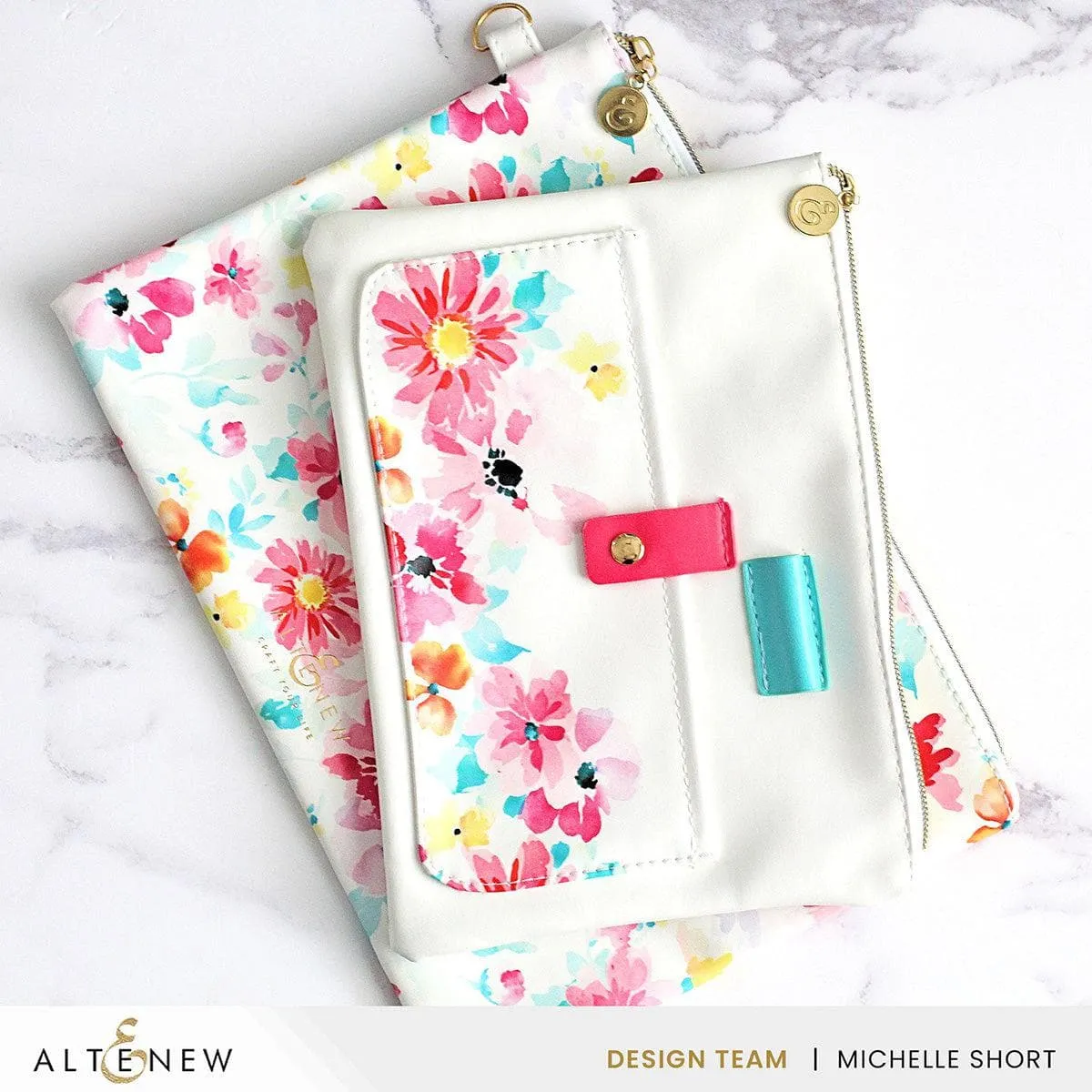 Dreaming in Watercolor Zipper Pouch (280mm x 195mm)