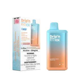 Drip'n EVO 10K Raspberry Peach Mango Ice Disposable Vape Pen