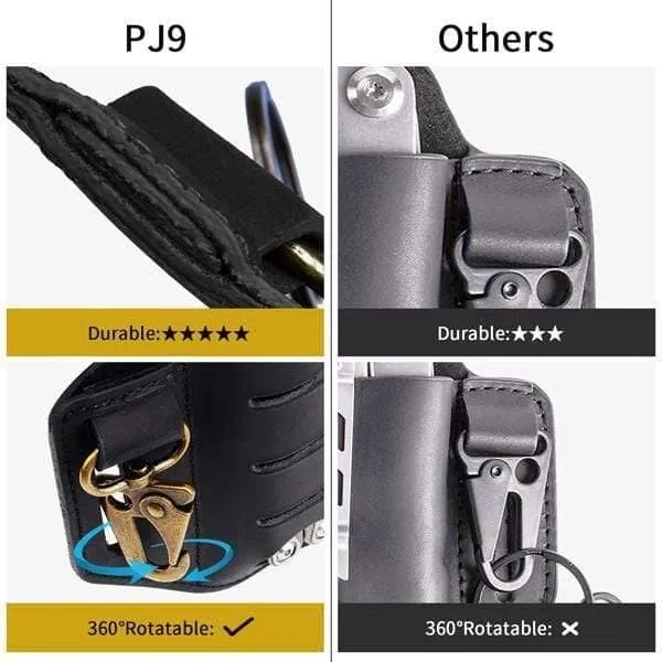 EDC Leather Sheath Organizer for Multitools PJ9 Plus