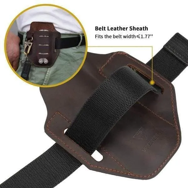 EDC Leather Sheath Organizer for Multitools PJ9 Plus