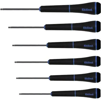 Eklind® Tool 6PC BALL-HEX 1.3-4MM SCREWDRIVER SET, 92600