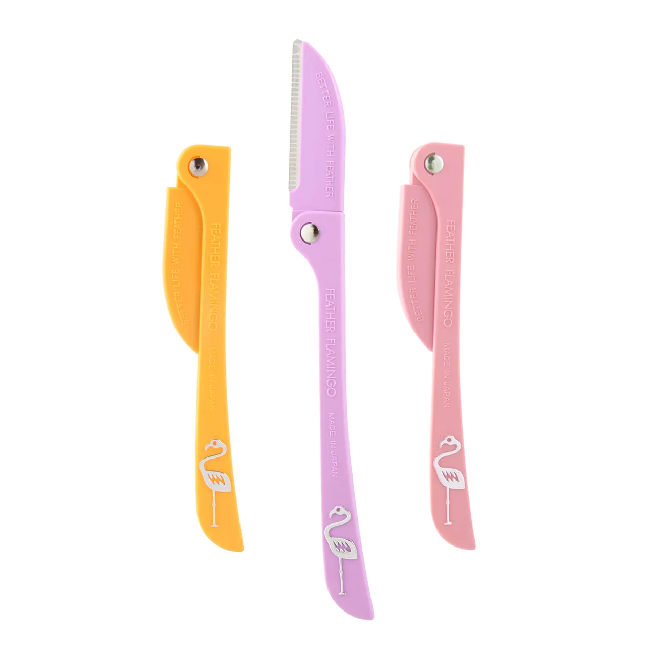 Feather Flamingo Dermaplaning Razors 3pk