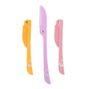 Feather Flamingo Dermaplaning Razors 3pk