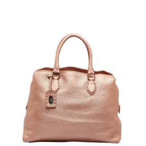 Fendi Selleria Champagne pink Leather Handbag Tote Bag ()