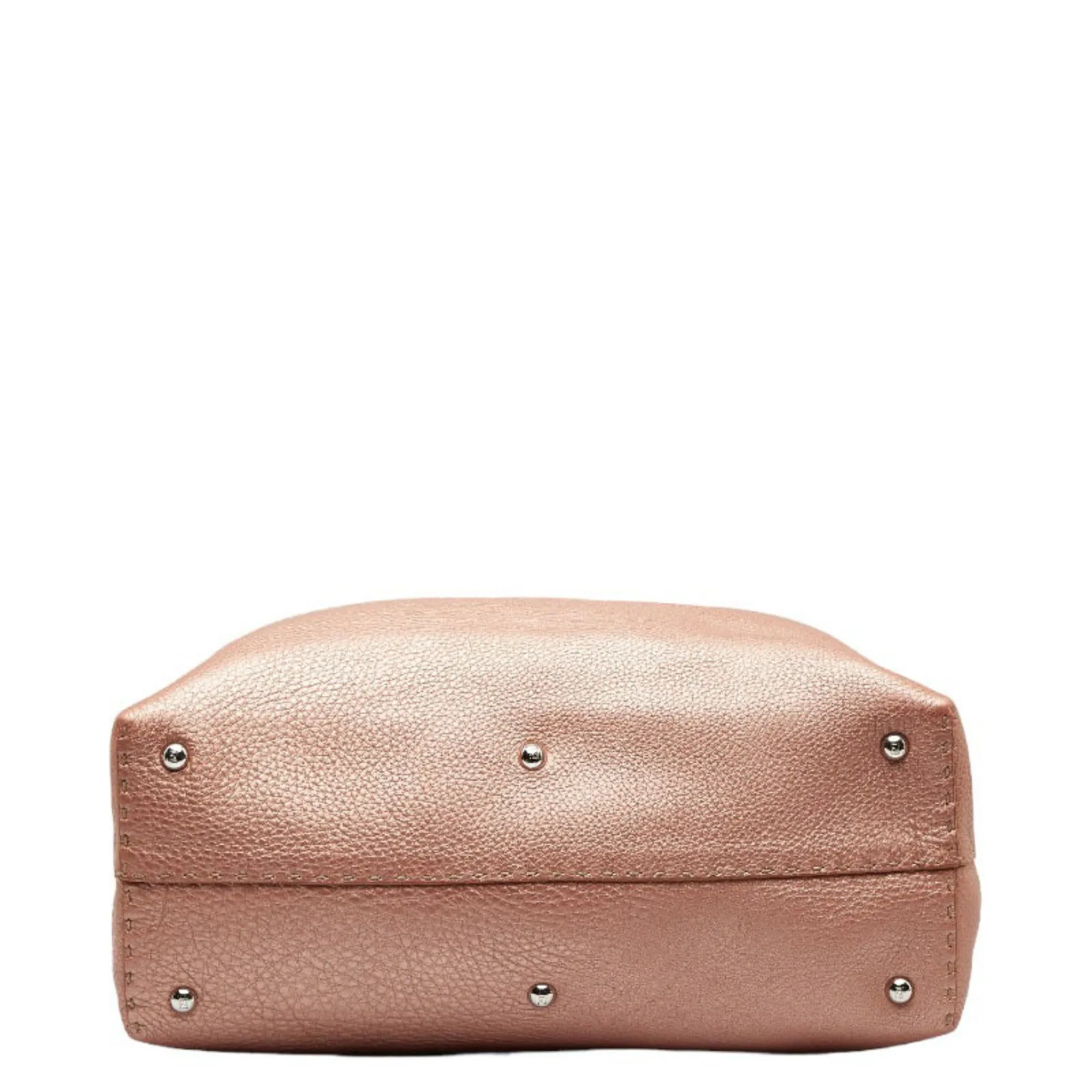 Fendi Selleria Champagne pink Leather Handbag Tote Bag ()