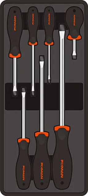 FIXMAN 7-PC SLOTTED SCREWDRIVERS