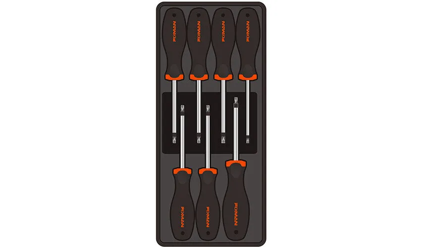 FIXMAN TRAY 7 PIECE TORX SCREWDRIVERS