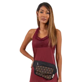 Flower of Life Single Pocket Hip Bag
