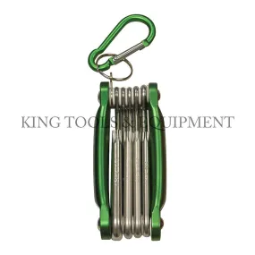 Folding Pocket TORX HEX KEY WRENCH SET (T8 - T40) w/ Key Chain - 4504-0