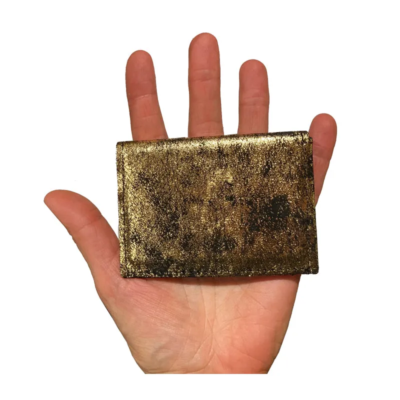 Folding Wallet - Electric Blue Metallic