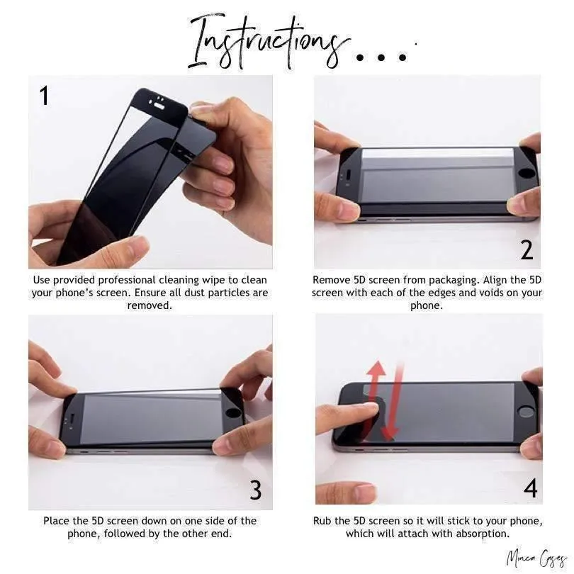 Full Coverage Privacy Protective Glass Screen Protector