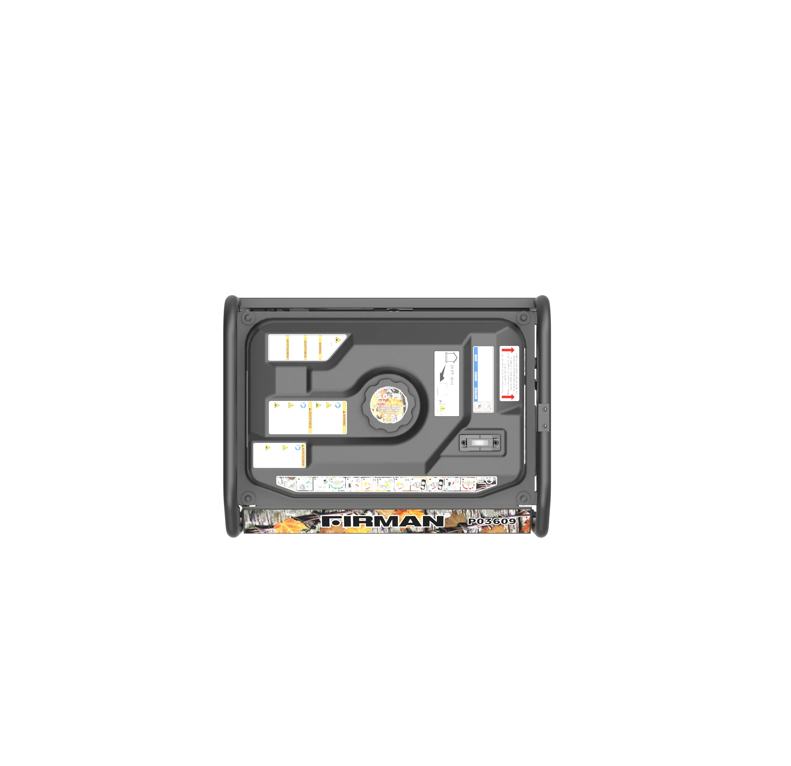 Gas Portable Generator 4550W Recoil Start 120V