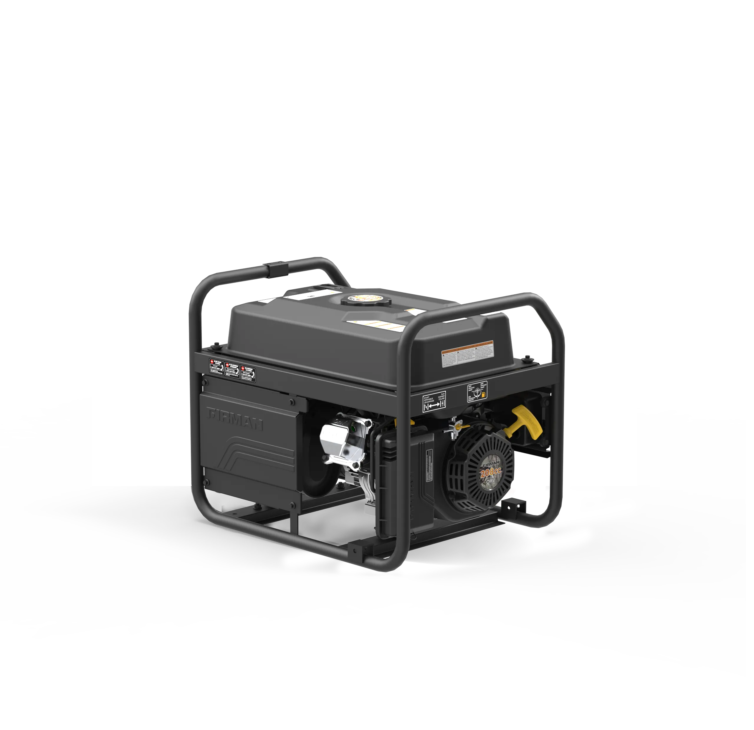 Gas Portable Generator 4550W Recoil Start 120V