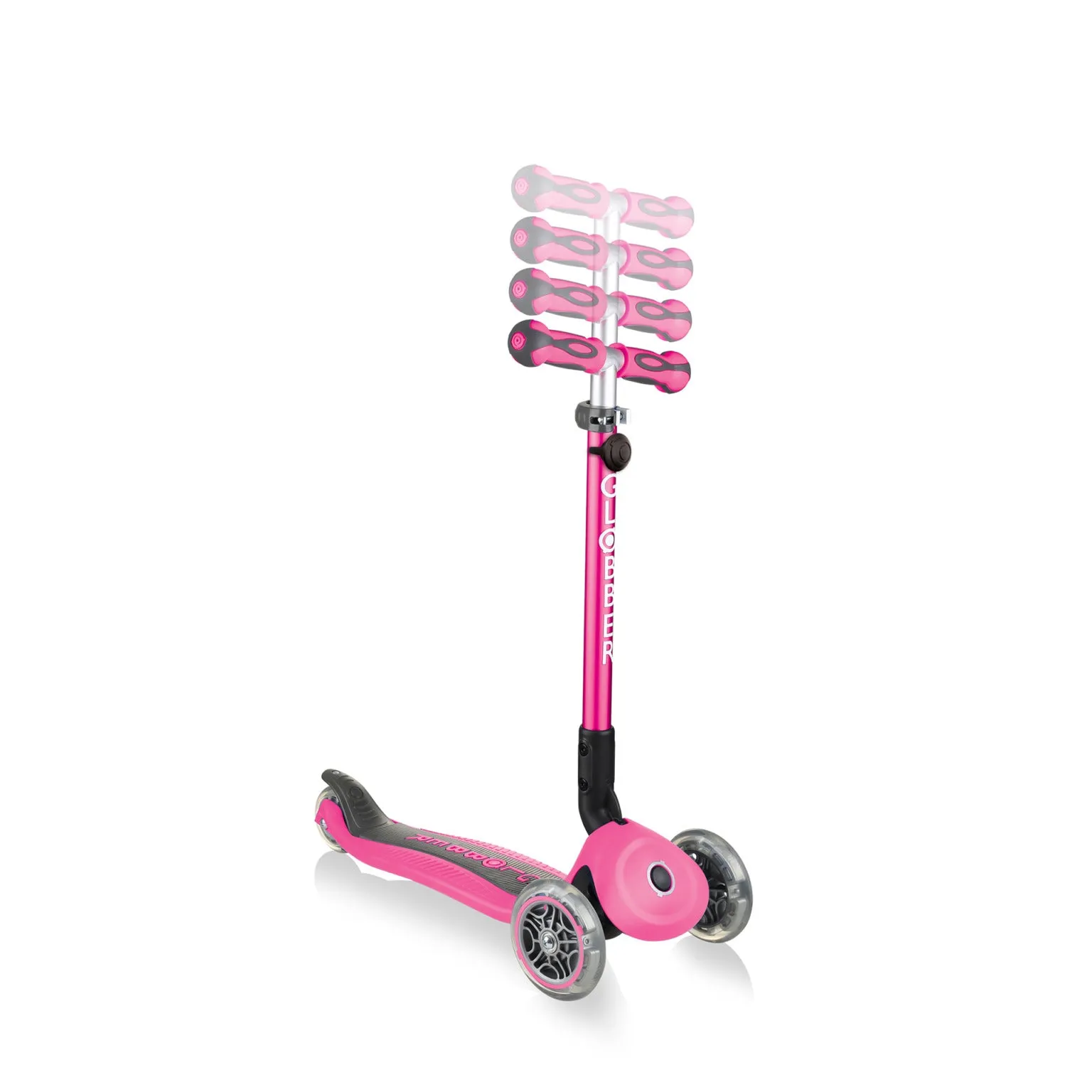 Globber Go Up Deluxe Play - Deep Pink (15m - 3y )