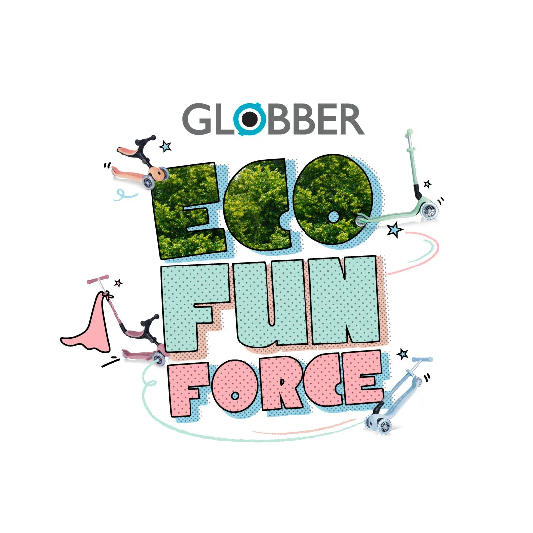 Globber Go Up Foldable Plus Ecologic - Blueberry (15m - 7y )