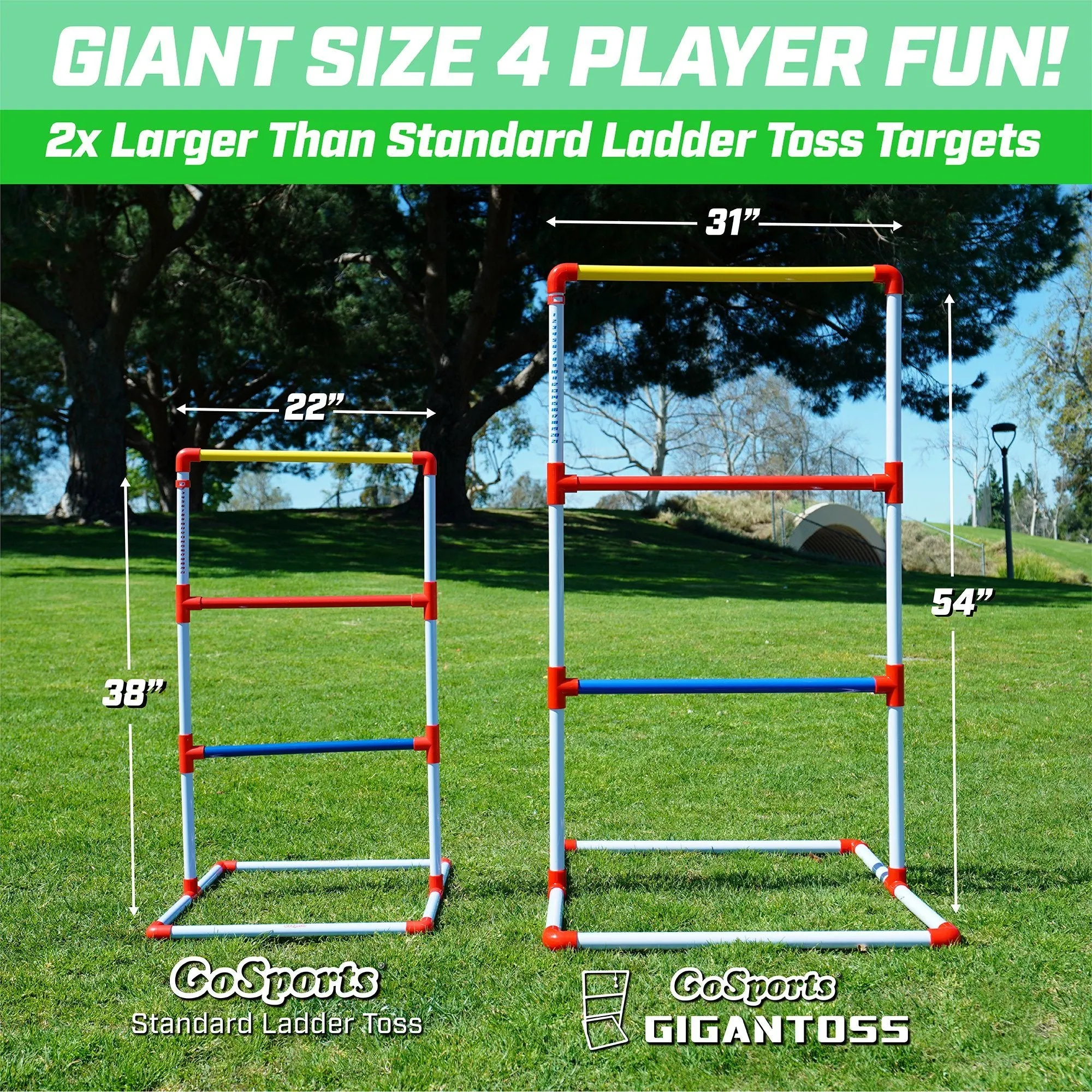 GoSports Gigantoss Giant Ladder Toss Game Set
