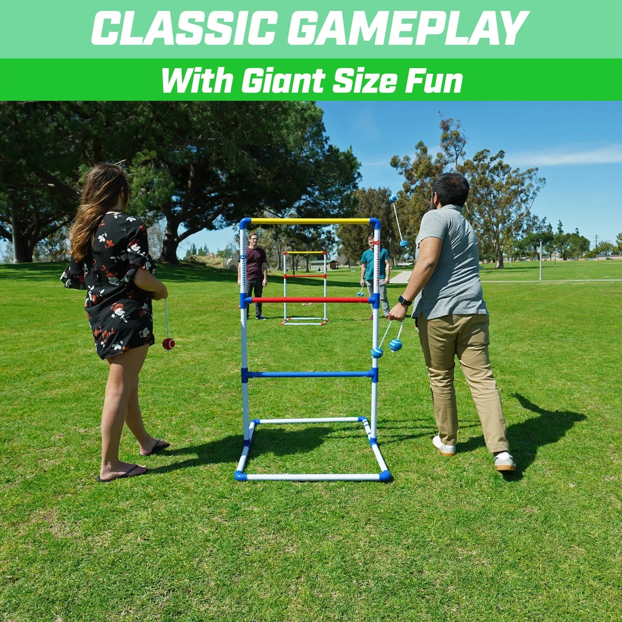 GoSports Gigantoss Giant Ladder Toss Game Set