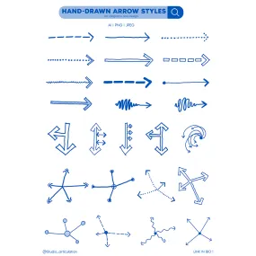 Hand Drawn Arrow Styles For Architecture Drawings And Diagrams