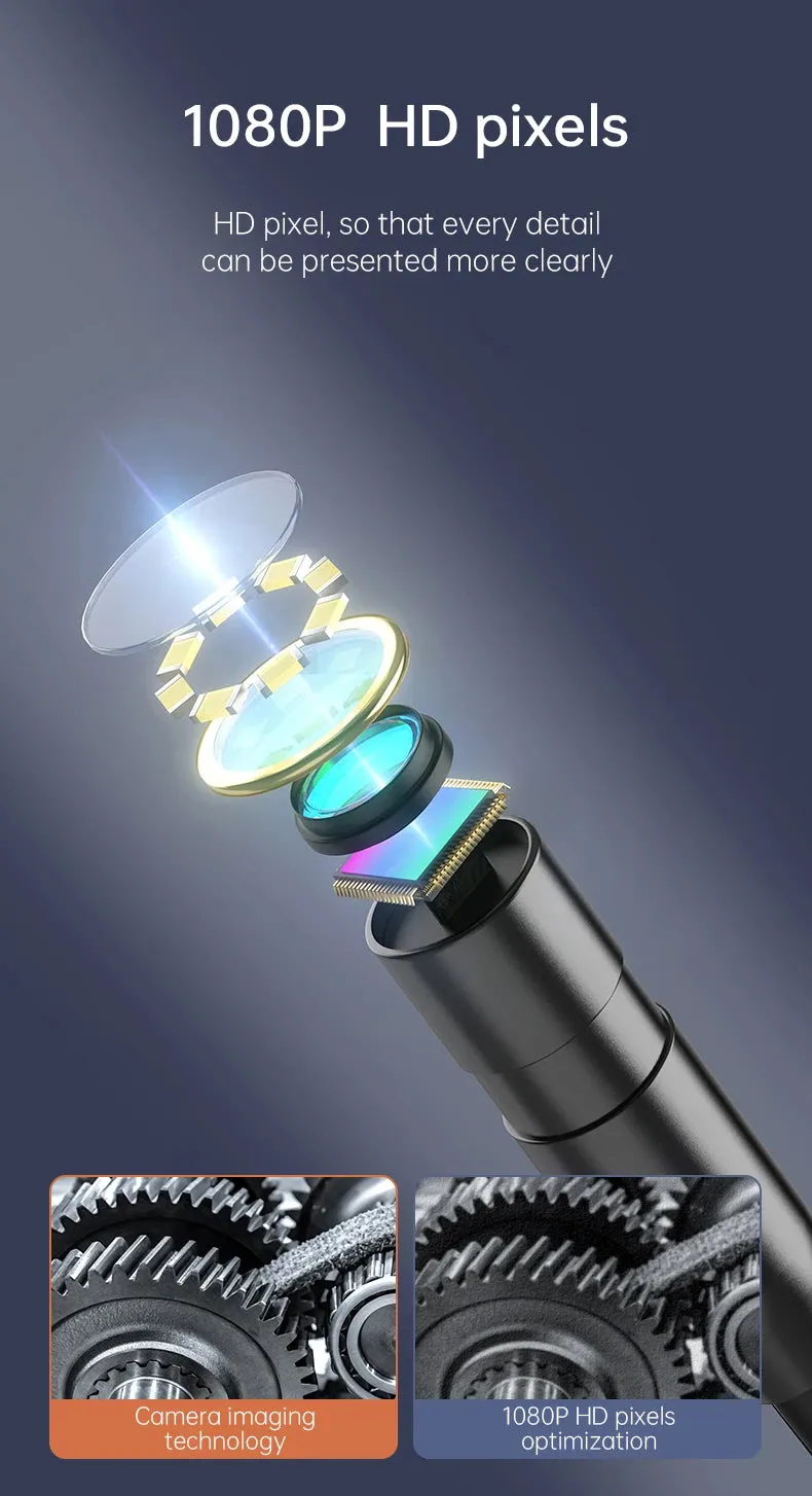 Industrial HD 1080P Waterproof 8 LEDS Endoscope Camera with 4.3inch IPS Screen