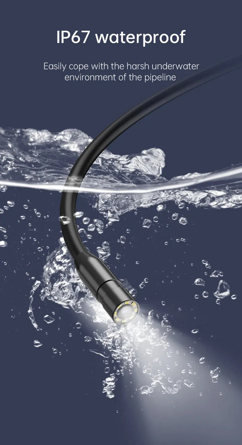 Industrial HD 1080P Waterproof 8 LEDS Endoscope Camera with 4.3inch IPS Screen