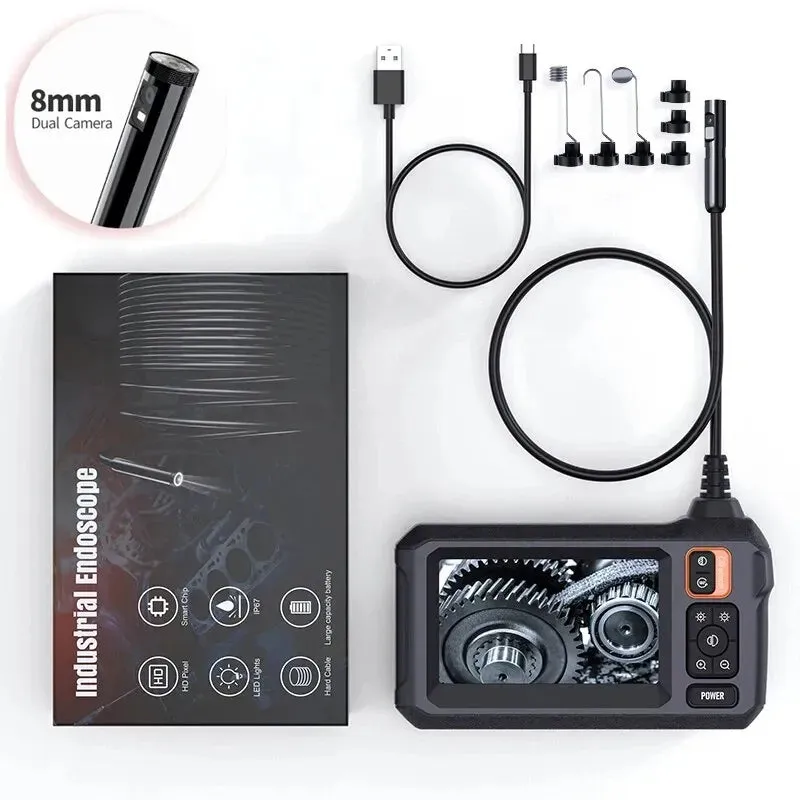 Industrial HD 1080P Waterproof 8 LEDS Endoscope Camera with 4.3inch IPS Screen