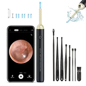 JOYSMAZY Ear Wax Removal - Ear Cleaner with Camera, Earwax Removal Kit with 8 Pcs Ear Wax Remover Tool for Adults, Kids, Pets