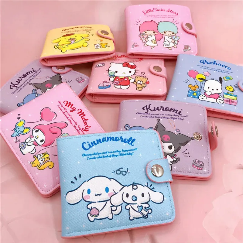 Kawaii Sanrio Folding Wallet
