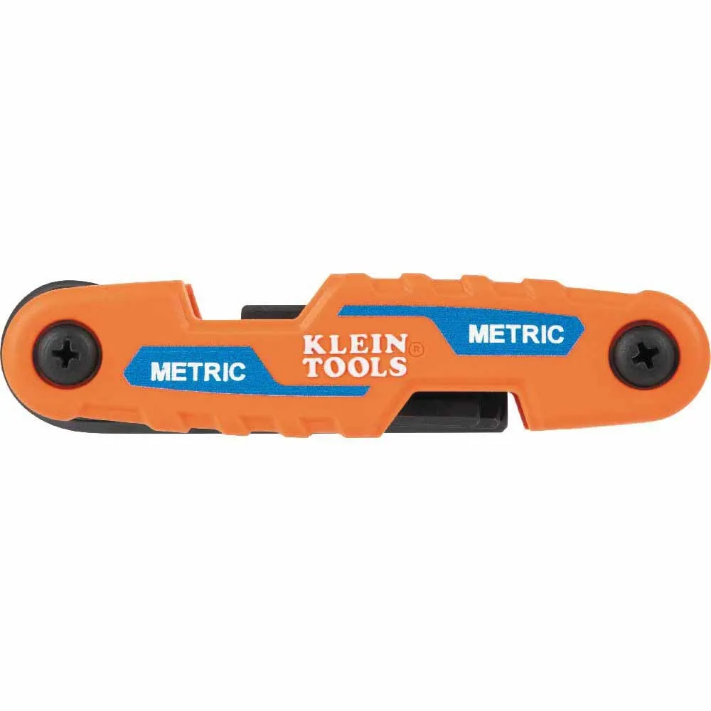 Klein 70540M Compact Folding Hex Key Set, 8-Key, Metric Sizes