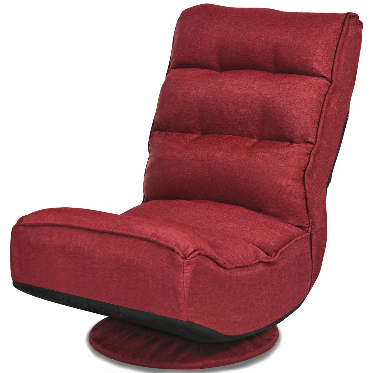 KOMFOTT 360 Degree Swivel and 6 Position Adjustable Folding Floor Chair