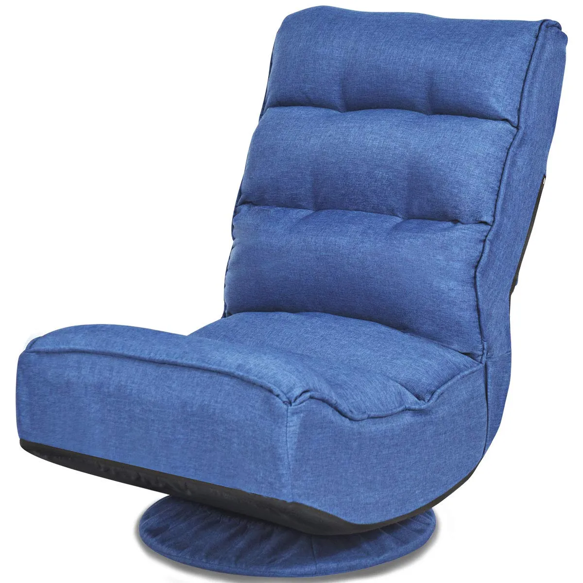 KOMFOTT 360 Degree Swivel and 6 Position Adjustable Folding Floor Chair