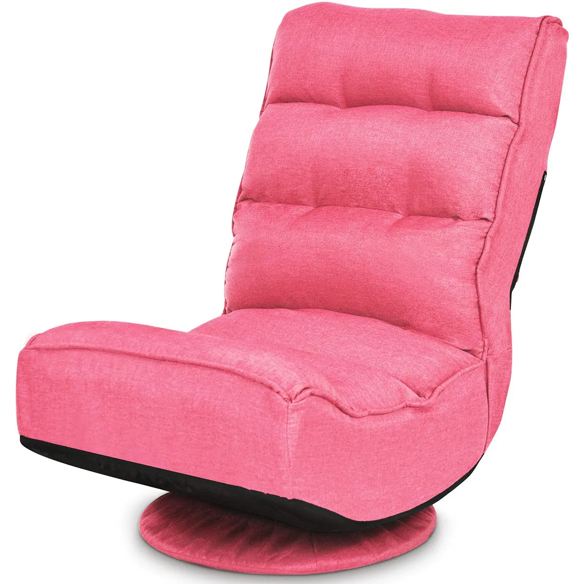 KOMFOTT 360 Degree Swivel and 6 Position Adjustable Folding Floor Chair