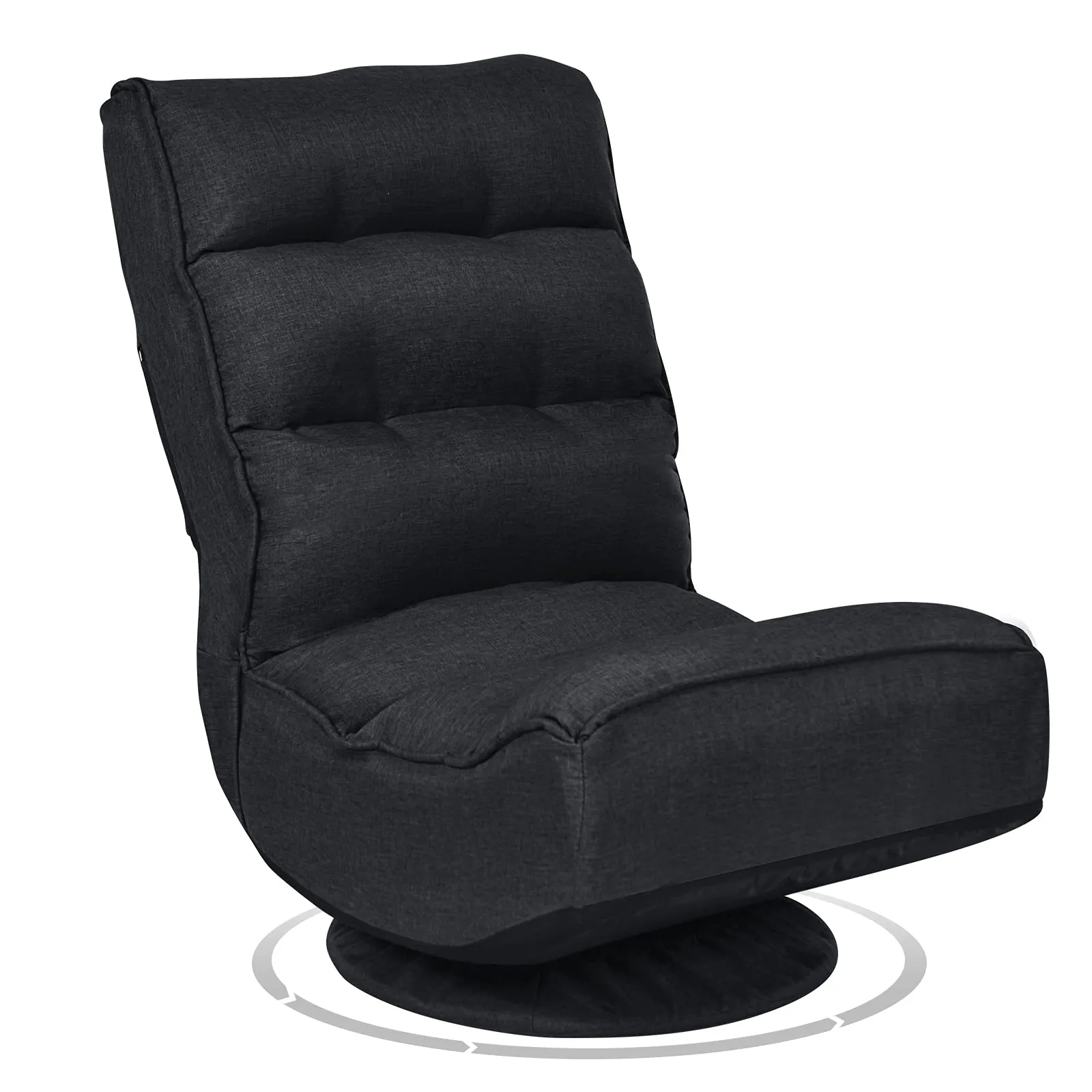 KOMFOTT 360 Degree Swivel and 6 Position Adjustable Folding Floor Chair