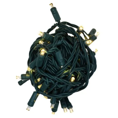 LED Coaxial Mini Lights-Warm White 6" Spacing, 50 Lights