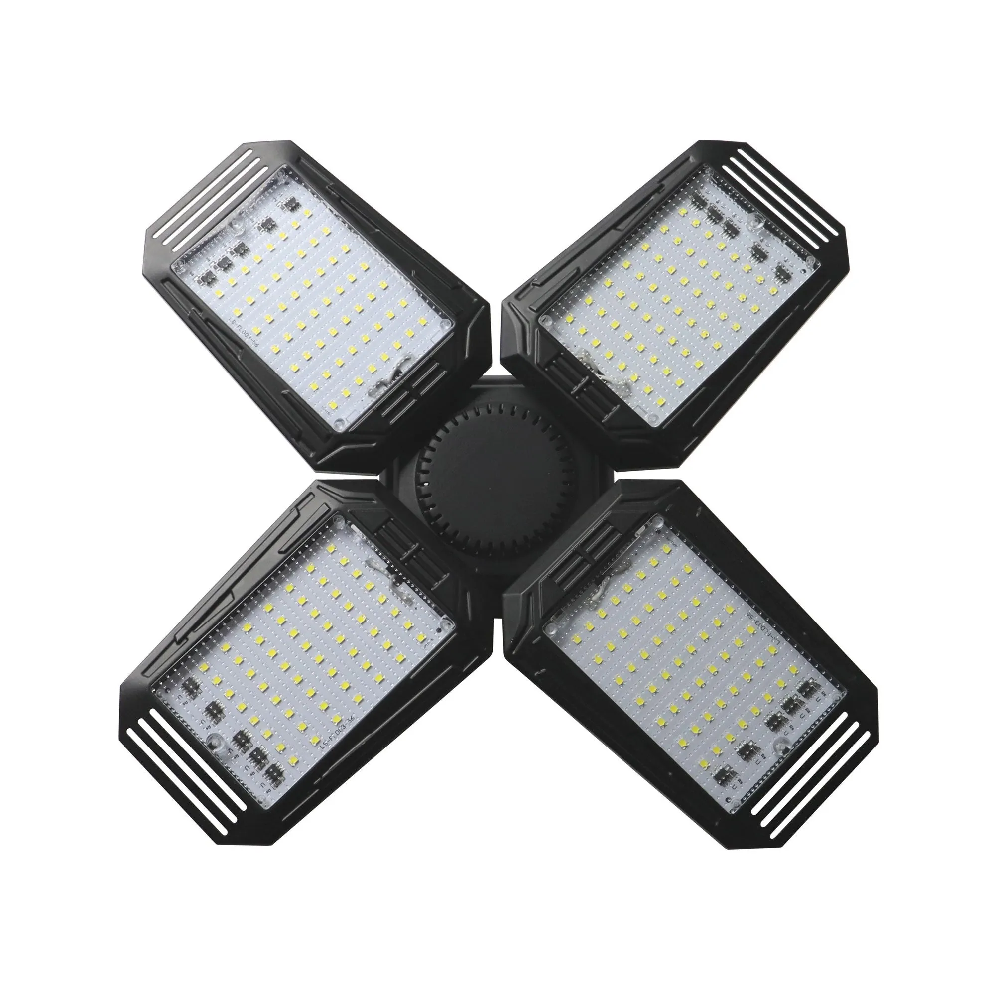 LED Garage Light 140-Watt 15,000 Lumen, Adjustable 4-Panel LED Light, 750-Watt Equivalent, 5000K Daylight, E26