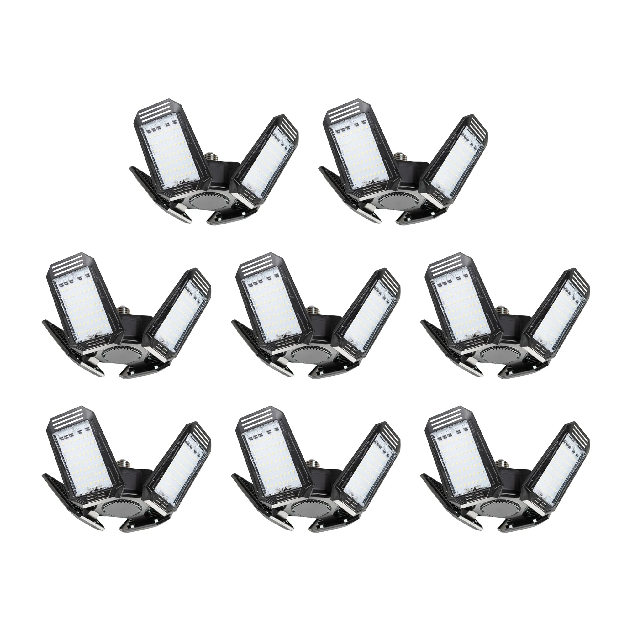 LED Garage Light 140-Watt 15,000 Lumen, Adjustable 4-Panel LED Light, 750-Watt Equivalent, 5000K Daylight, E26