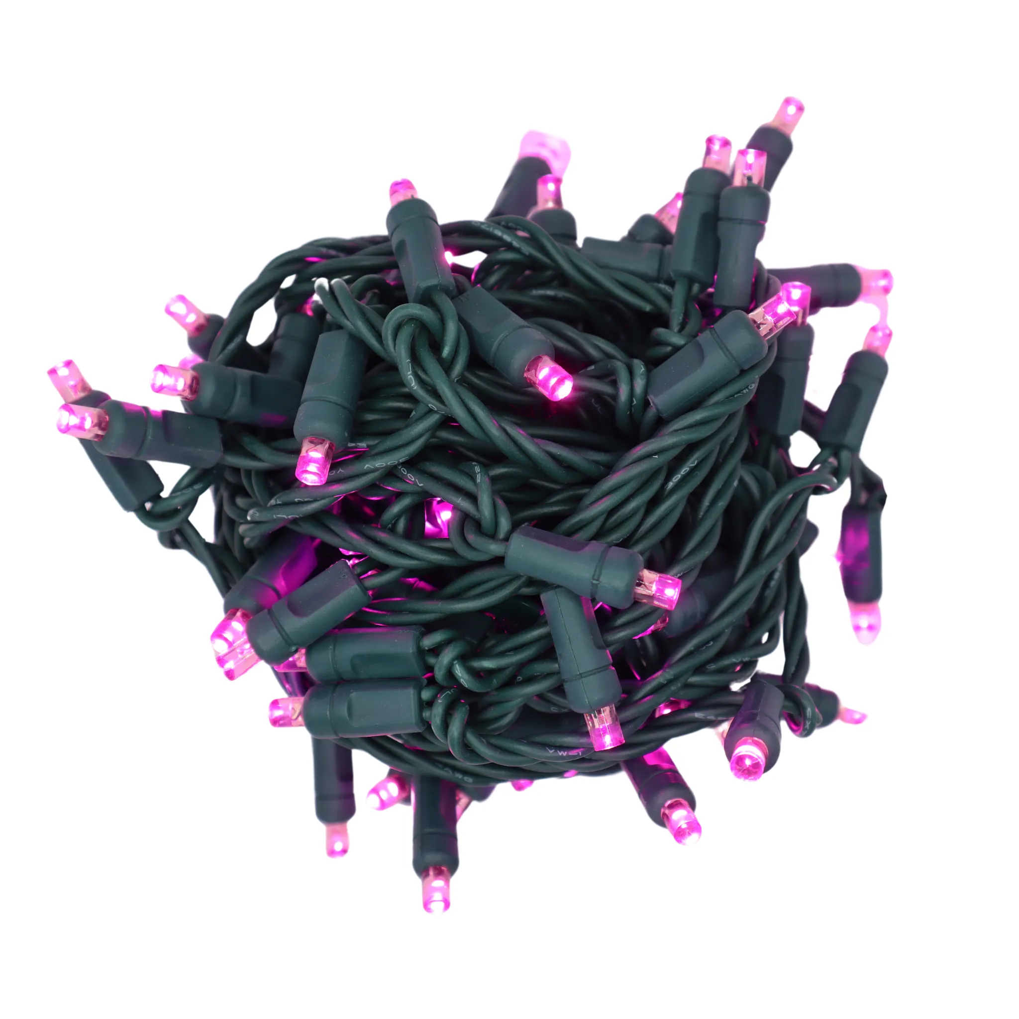 LED Mini Lights- Pink 4" Spacing 70 Lights